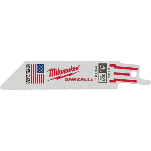 Sawzall&reg; Reciprocating Saw Blades, Bi-Metal, 24 TPI, 4" L x 3/4" W TGS INDUSTRIEL