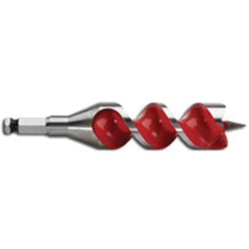 Ship Auger Drill Bit, 1-1/4 Diameter, 4" Flute, 7/16" Hex Shank TGS INDUSTRIEL