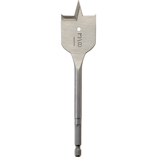 Flat Boring Bit, 1-3/8" Diameter, 1/4" Hex Shank, 6-3/4" Length TGS INDUSTRIEL