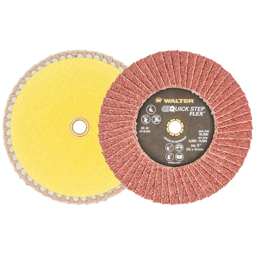 QUICK-STEP FLEX, 5" x Type 29, Grain 40, Oxyde d'aluminium TGS INDUSTRIEL