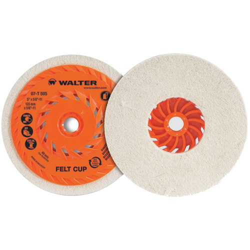 Cup Polishing Disc, 5" Dia. TGS INDUSTRIEL