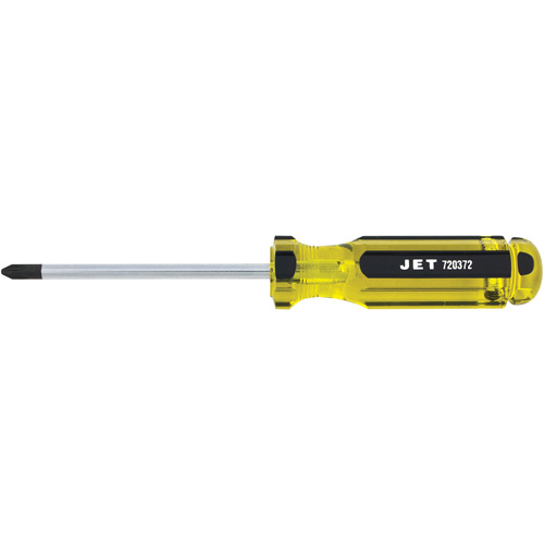 Phillips Jumbo Handle Screwdriver, #2, 4" L, Plastic/Steel/Aluminium/Wood/Cushion Grip/Magnetic/ESD-Safe Handle TGS INDUSTRIEL