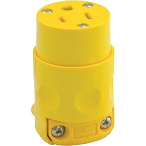 Commercial Grade Straight Blade Connector, 5-15R, Plastic TGS INDUSTRIEL