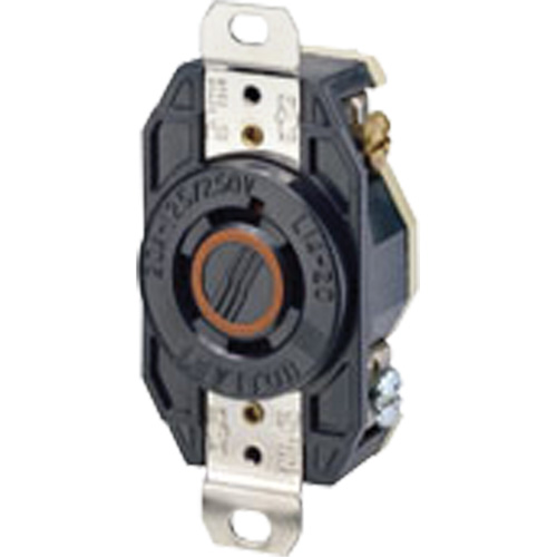Single Flush 3-Pole 4-Wire Grounding Receptacle TGS INDUSTRIEL