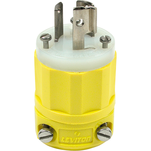 2-Pole 3-Wire Grounding Locking Plug, Nylon, 15 Amps, 250 V, L6-15P TGS INDUSTRIEL