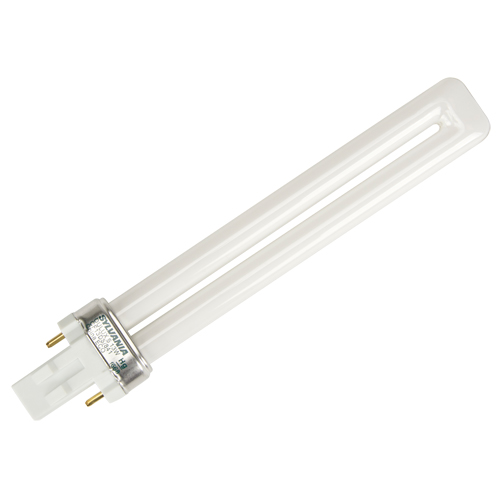 Dulux&reg; Compact Fluorescent, 800, 13 W, 4100 K, GX23 Base, 12000 hrs. TGS INDUSTRIEL