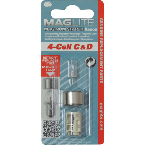 Replacement Bulb for 4-Cell C & D Flashlights TGS INDUSTRIEL