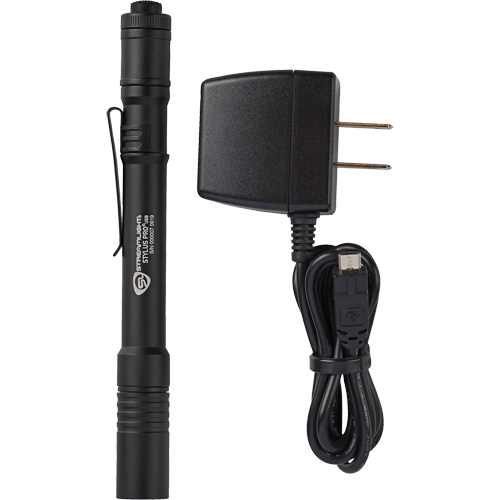 Stylus Pro&reg; USB Pen Light, LED, 350 Lumens, Aluminum Body, Rechargeable Batteries, Included TGS INDUSTRIEL
