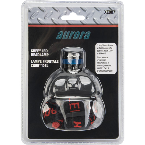 Cree&reg; Headlamp, LED, 120 Lumens, 6 Hrs. Run Time, AAA Batteries TGS INDUSTRIEL