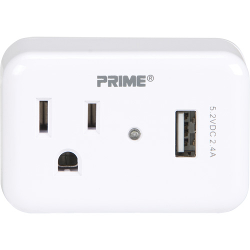 Chargeur USB Prime avec protection contre la surtension TGS INDUSTRIEL