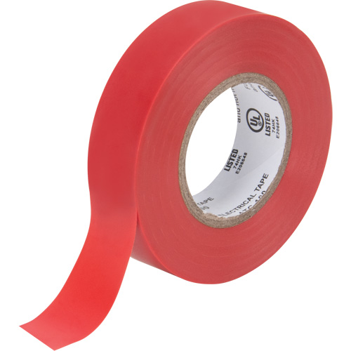 Ruban isolant, 19 mm (3/4") x 18 m (60'), Rouge, 7 mils TGS INDUSTRIEL
