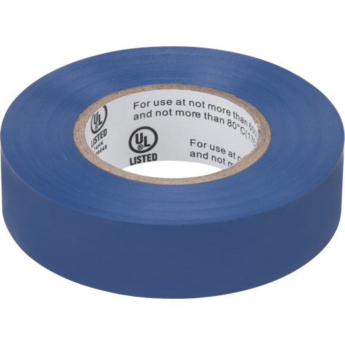Electrical Tape, 19 mm (3/4") x 18 M (60'), Blue, 7 mils TGS INDUSTRIEL