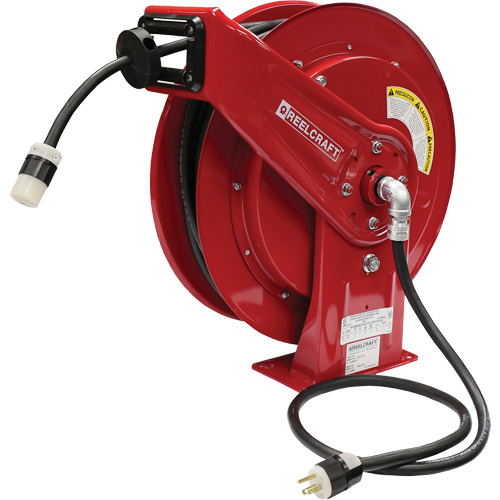 70000 Power Cord Reel, 100', SEOOW, 12 Gauge, 20 A TGS INDUSTRIEL