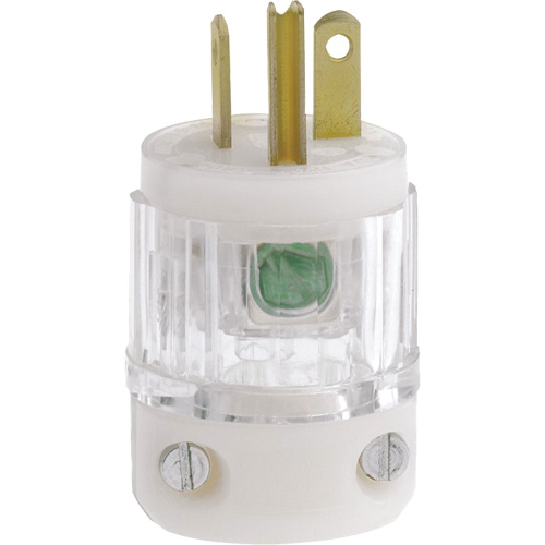 Hospital Grade Extension Plug, Nylon, 20 Amps, 125 V TGS INDUSTRIEL