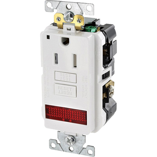 SmartlockPro&reg; Extra Heavy-Duty Self-Test GFCI Receptacle TGS INDUSTRIEL