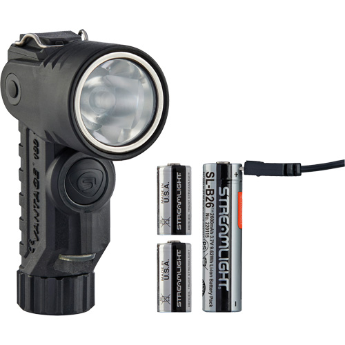 Lame de poche &agrave; alimentation multiple &agrave; angle droit pour casque Vantage 180 X, DEL, Piles Rechargeable/CR123A, Polym&egrave;re de nylon TGS INDUSTRIEL
