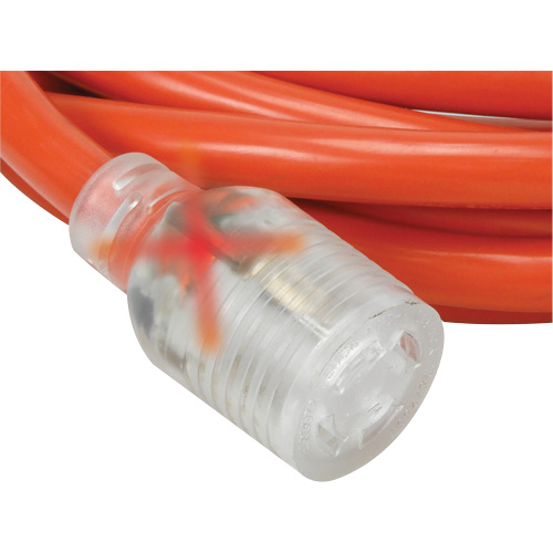 Rallonge pour g&eacute;n&eacute;ratrice &agrave; quatre prises, Ext&eacute;rieur, AWG 10, 30 A, 4 prise(s), 25' TGS INDUSTRIEL