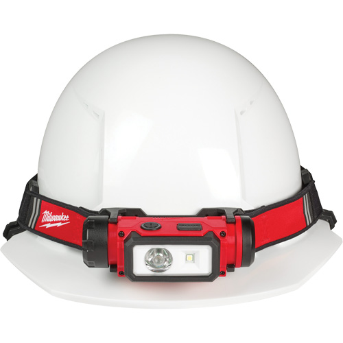 REDLITHIUM USB Hardhat Headlamp, LED, 600 Lumens, 5 Hrs. Run Time, Rechargeable Batteries TGS INDUSTRIEL