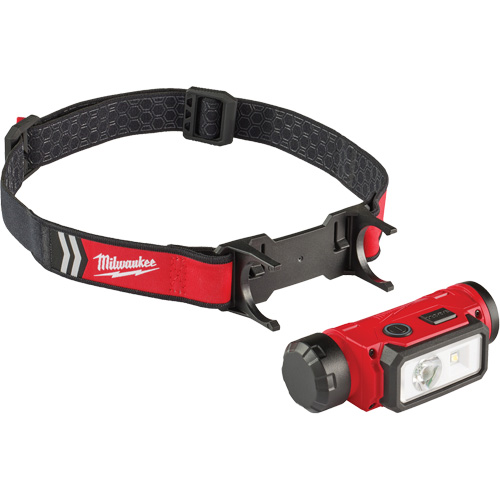 REDLITHIUM USB Hardhat Headlamp, LED, 600 Lumens, 5 Hrs. Run Time, Rechargeable Batteries TGS INDUSTRIEL