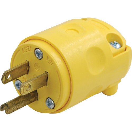 Replacement Plug, PVC, 15 A, 125 V TGS INDUSTRIEL