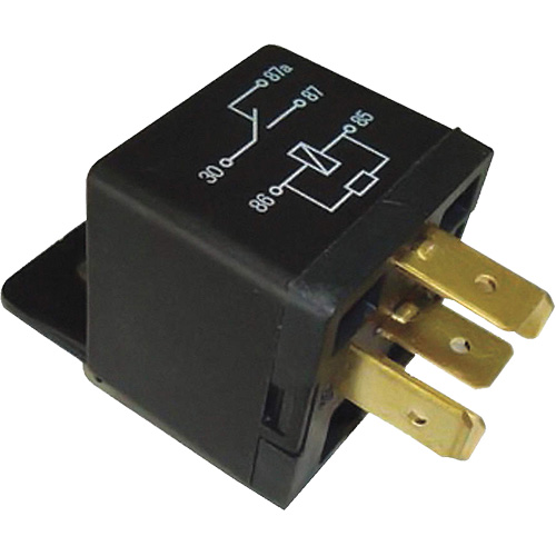 SPDT Mini Relay with Resistor, Plug, 40 Amps, 12 V TGS INDUSTRIEL