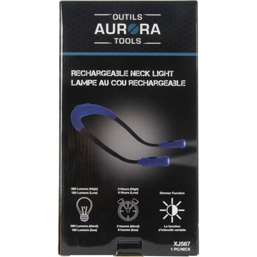 Lampe de travail, Lampe tour de cou, Rechargeable, 300 lumens TGS INDUSTRIEL