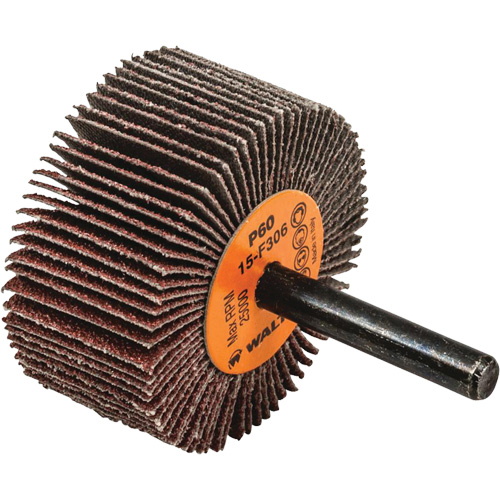 Coolcut Flap Wheel, Aluminum Oxide, 60 Grit, 2" x 1" x 1/4" TGS INDUSTRIEL
