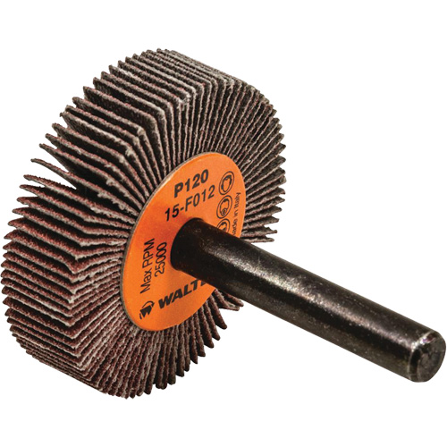 Coolcut Flap Wheel, Aluminum Oxide, 120 Grit, 1-1/2" x 3/8" x 1/4" TGS INDUSTRIEL