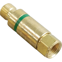 Antiretours pare-flammes - Oxy/gaz combustibles, Gaz combustibles (rouge)/Oxyg&egrave;ne (vert), Style pour adapteur de d&eacute;tendeur TGS INDUSTRIEL