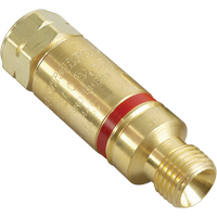 Antiretours pare-flammes - Oxy/gaz combustibles, Gaz combustibles (rouge)/Oxyg&egrave;ne (vert), Style pour adapteur de d&eacute;tendeur TGS INDUSTRIEL