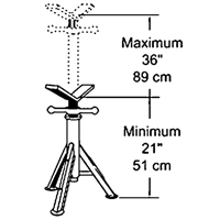 L&egrave;ve-tubes robuste, Capacit&eacute; de chargement 2500 lb TGS INDUSTRIEL