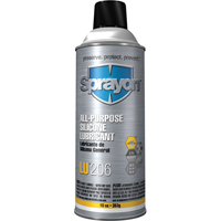 LU206 All-Purpose Silicone Lubricant, Aerosol Can TGS INDUSTRIEL