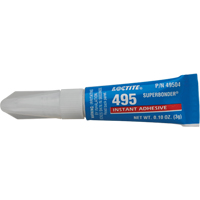 495 Super Bonder&reg; Instant Adhesive, Clear, Tube, 3 g TGS INDUSTRIEL