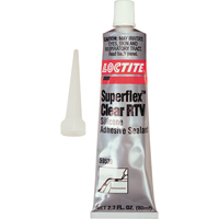 Superflex RTV Silicone Adhesive Sealant, Tube, Clear TGS INDUSTRIEL
