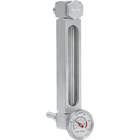 Aluminum Liquid Level Gauge, Threaded, 5" L, 205°F (96.11° C) TGS INDUSTRIEL