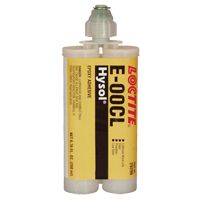 E-00CL Structural Adhesives, 200 ml, Dual Cartridge, Two-Part, Clear TGS INDUSTRIEL