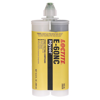 E-60NC Electrically Non-Corrosive Structural Adhesives, 400 ml, Dual Cartridge, Two-Part, Black TGS INDUSTRIEL