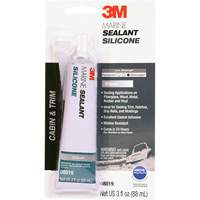 Marine Grade Silicone Sealant, 3 oz., Tube, Clear TGS INDUSTRIEL