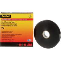 Scotch&reg; Vinyl Electrical Tape, 19 mm (3/4") x 33 m (108'), Black, 10 mils TGS INDUSTRIEL