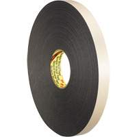 Double-Coated Foam Tape, 33 m (108') L x 12.7 mm (1/2") W, 62 mils, Polyethylene TGS INDUSTRIEL