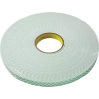 Double-Coated Foam Tape, 33 m (108') L x 18 mm (3/4") W, 62.5 mils, Urethane TGS INDUSTRIEL