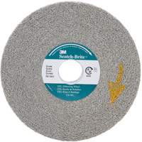 Scotch-Brite EXL Deburring Wheels, 6" x 1", 1" Arbor, Aluminum Oxide TGS INDUSTRIEL
