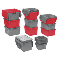Contenants de distribution Flipak en plastique poly&eacute;thyl&egrave;ne (PE), 19,7" x 11,8" x 7,3", Bleu TGS INDUSTRIEL