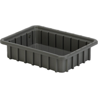 Contenants Divider Box, Poly&eacute;thyl&egrave;ne, 10,8" la x 8,3" p x 2,5" h, Gris TGS INDUSTRIEL