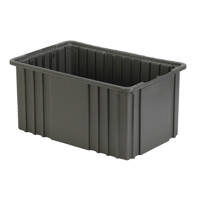 Divider Box, Polyethylene, 15.5" W x 9.9" D x 8" H, Grey TGS INDUSTRIEL