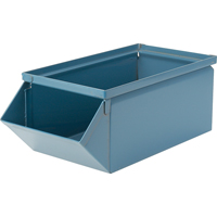 Bac en acier, Cap. 100 lb, 12" la x 20-1/2" p x 9-1/2" h, Bleu TGS INDUSTRIEL