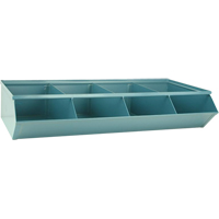 Bacs sectionnels superposables, Cap. 100 lb, 37" la x 18-3/4" p x 7-1/2" h, Bleu TGS INDUSTRIEL
