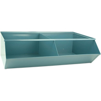 Bacs sectionnels superposables, Cap. 100 lb, 37" la x 24" p x 11" h, Bleu TGS INDUSTRIEL