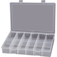 Boîtes &agrave; compartiments compactes en polypropyl&egrave;ne, 13-1/8" la x 9" p x 2-5/16" h, 12 compartiments TGS INDUSTRIEL