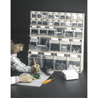 Syst&egrave;me de casiers modulaires Tip-Out, 23-5/8" la x 2-1/2" p x 3-1/8" h, 9 tiroirs TGS INDUSTRIEL